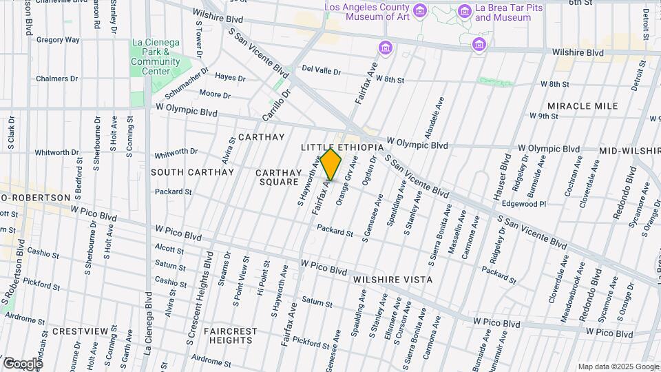 1106 S Fairfax Ave Map and Location Details