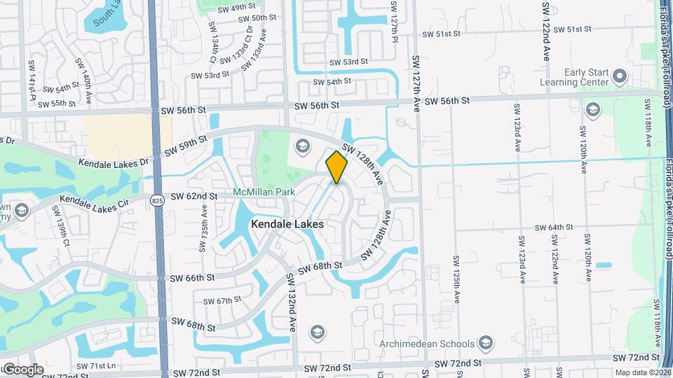 6110 SW 129th Pl Map and Location Details