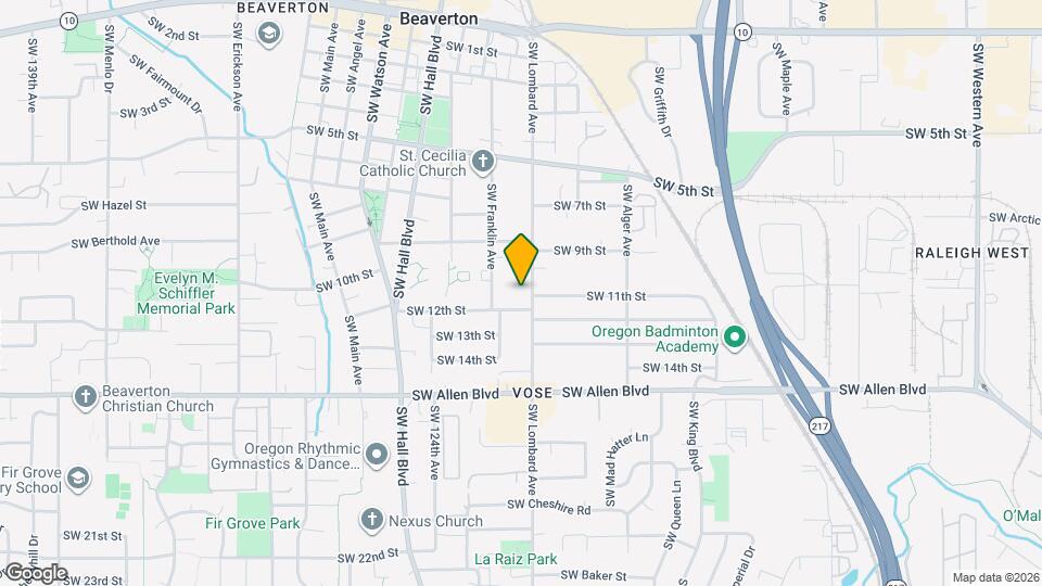 5555-5557 SW Lombard Ave Map and Location Details