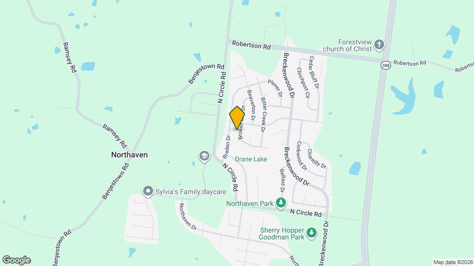 5213 Broken Oak Dr Map and Location Details