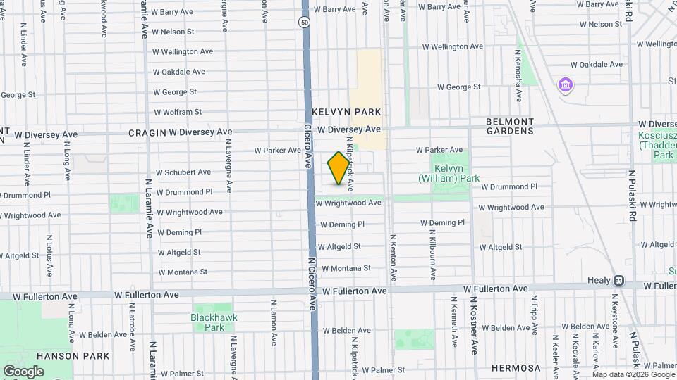 4718 W Wrightwood Ave Map and Location Details
