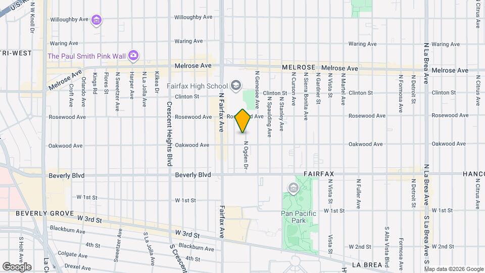 419 N Ogden Dr Map and Location Details