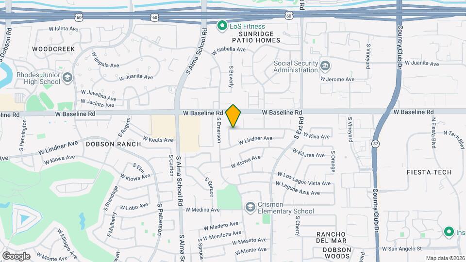 927 W Kiva Ave Mapa y Detalles de la Ubicación