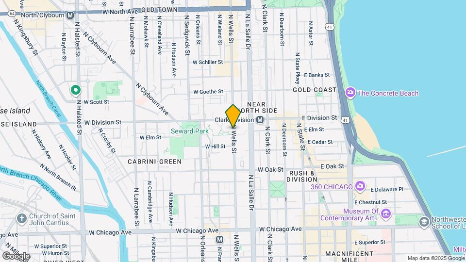 1138 N Wells St Map and Location Details