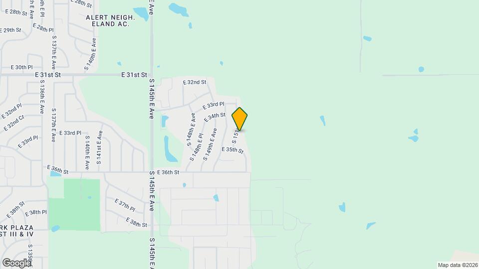 3447 S 151st E Ave Map and Location Details