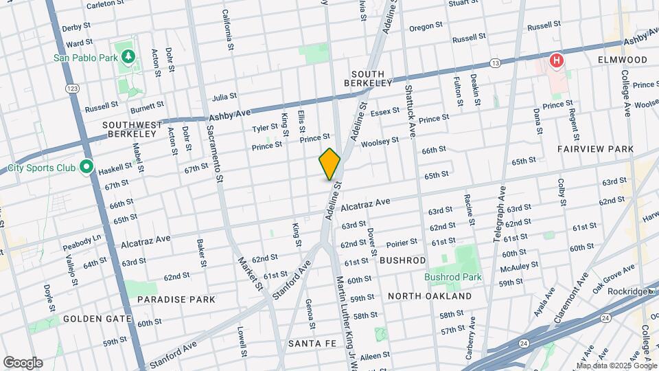3228 Adeline St Map and Location Details