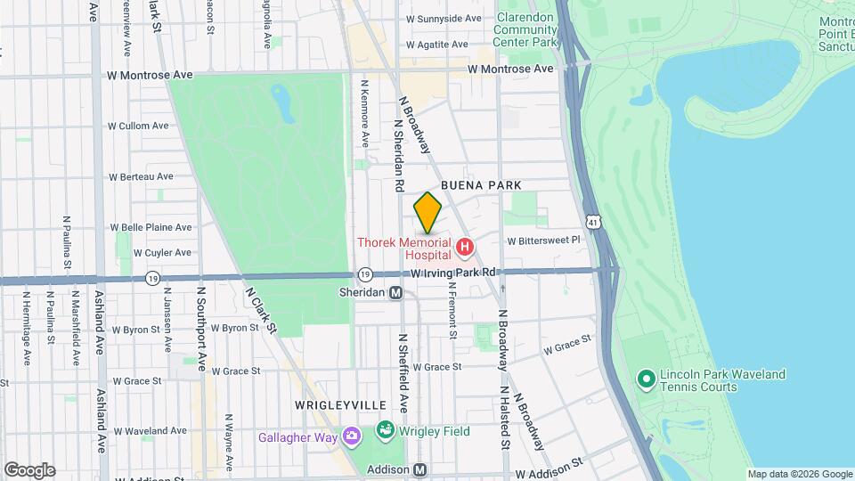 954 W Cuyler Ave, Unit 1E Mapa y Detalles de la Ubicación