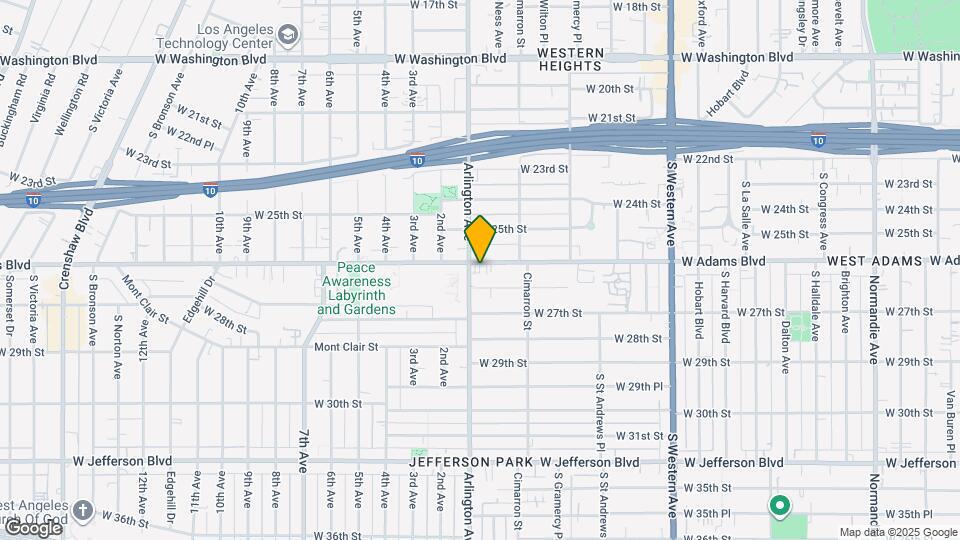 2278 W Adams Blvd Map and Location Details