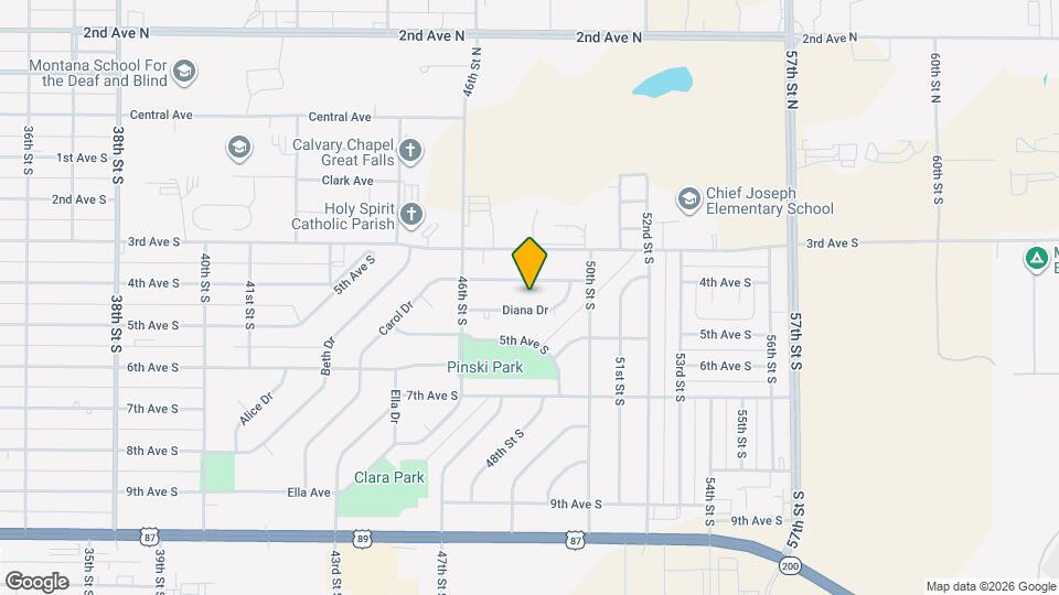 4713 Diana Dr Map and Location Details