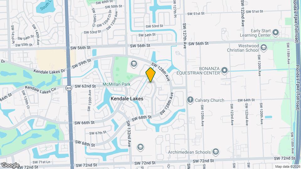 6140 SW 129th Pl Map and Location Details