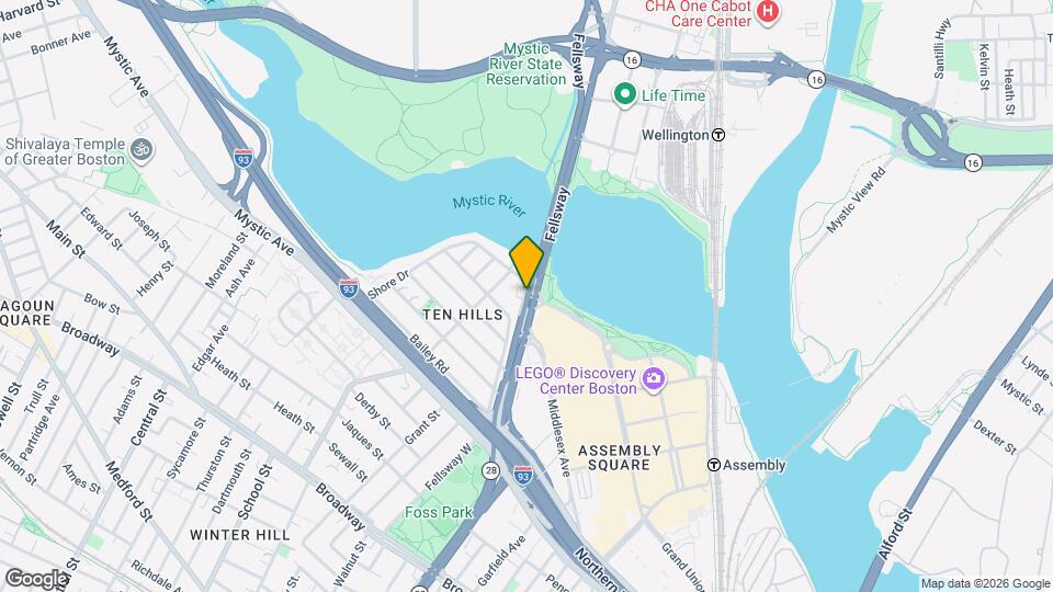 102 Fellsway W, Unit #401 Mapa y Detalles de la Ubicación