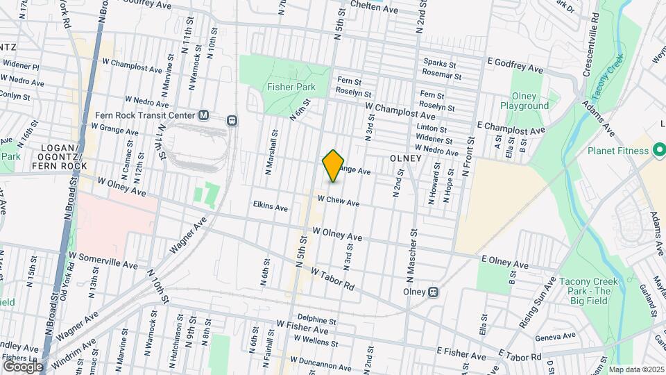 5725 N Lawrence St Map and Location Details