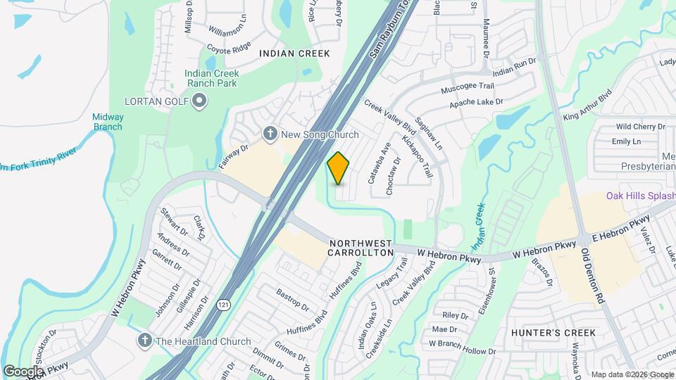 4129 Comanche Dr Map and Location Details