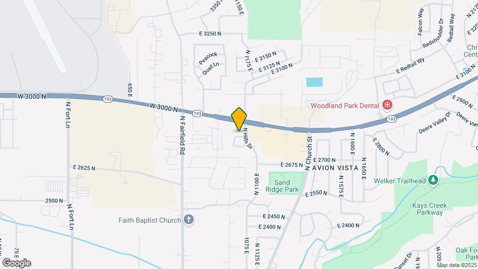 1021 E Wyndom Way Map and Location Details