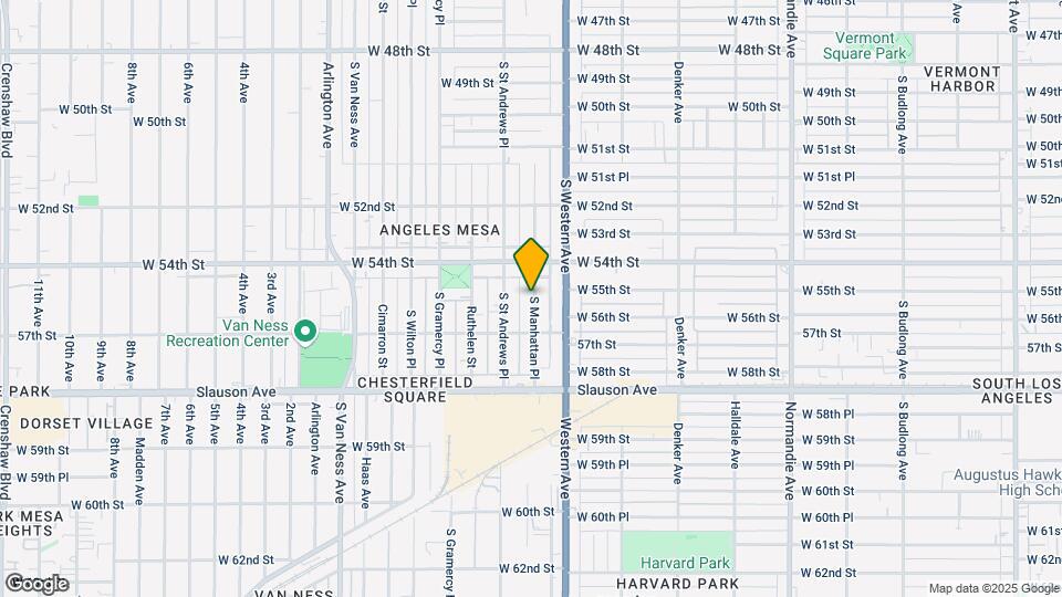 5509 S Manhattan Pl Mapa y Detalles de la Ubicación