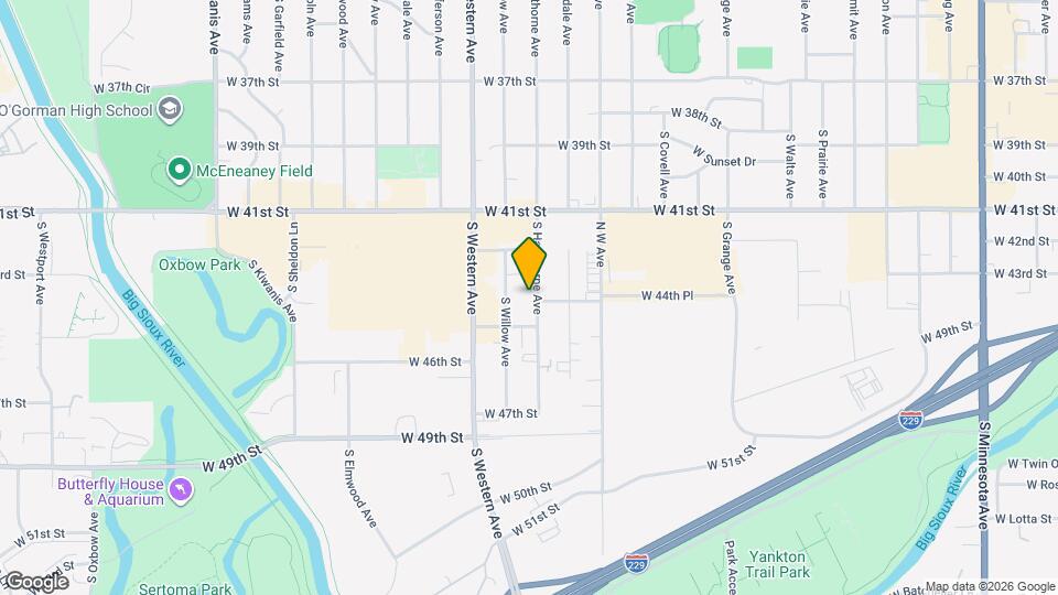 4 Bed 2 Bath Home with Fenced Yard Map and Location Details