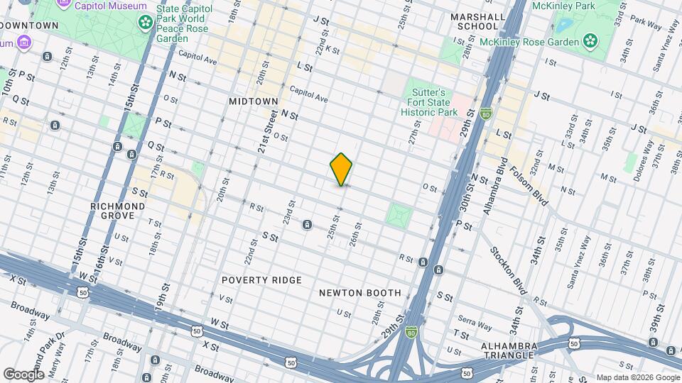 2424 P St Map and Location Details