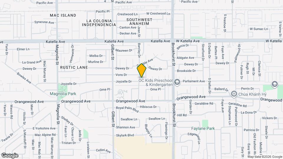 9731 Joyzelle Dr Map and Location Details