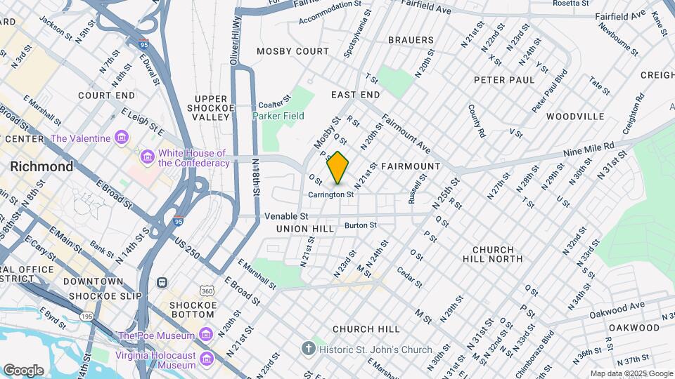 903 N 20th St Map and Location Details