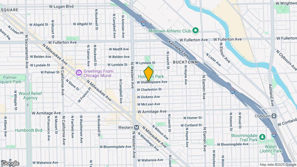 2116 N Oakley Ave Map and Location Details