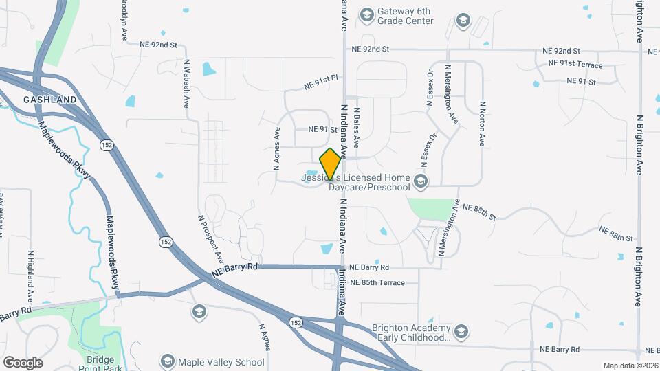 3215 NE 88th Terrace Map and Location Details