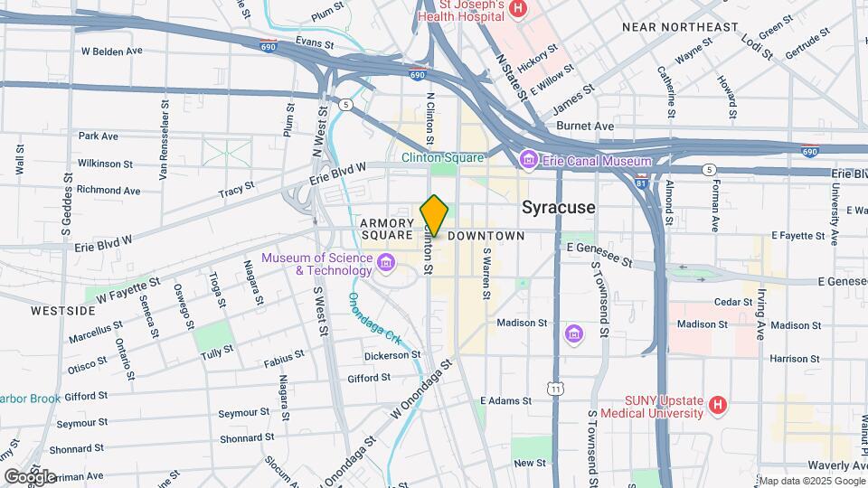 317 S Clinton St Map and Location Details