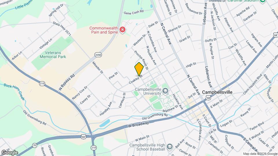 205 Coakley St Map and Location Details