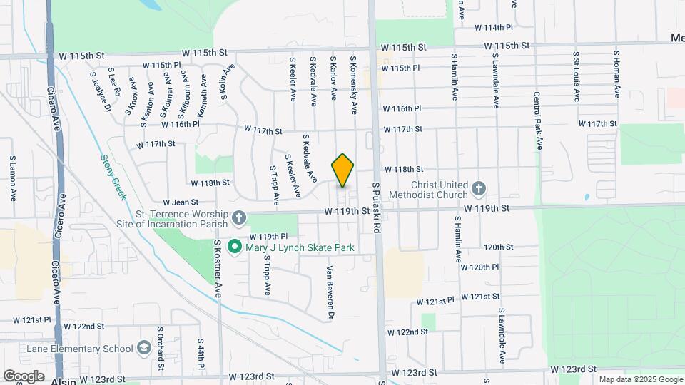 11845-11847 S Karlov Ave Map and Location Details