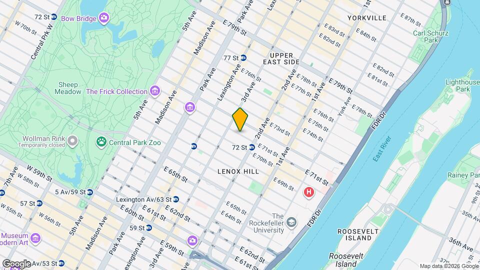 249 E 71st St Mapa y Detalles de la Ubicación