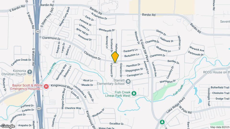 2708 Hemingway Dr Map and Location Details