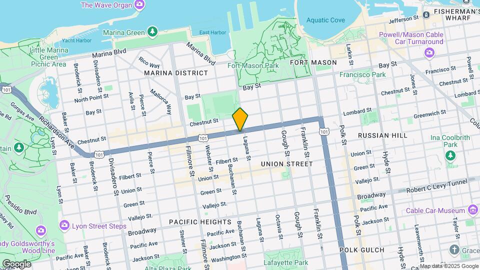 1825 Lombard St Mapa y Detalles de la Ubicación