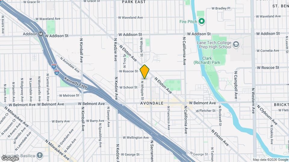 3321 N Whipple St Map and Location Details