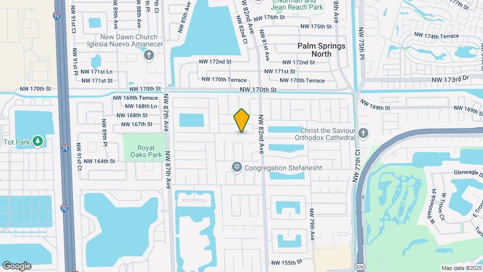 8300 NW 166th Terrace Map and Location Details