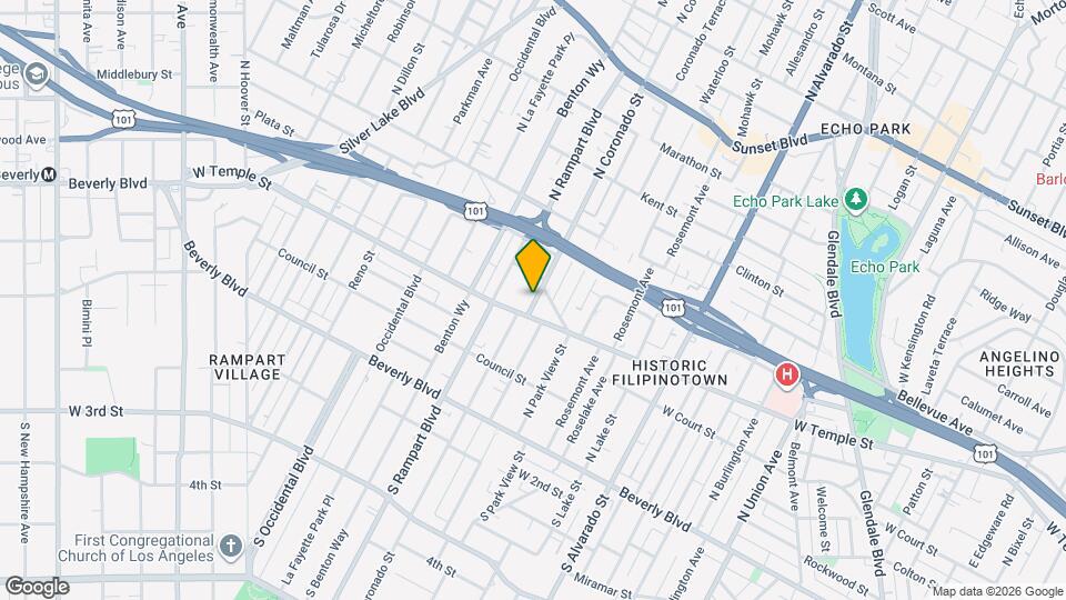 315 N Coronado St Map and Location Details