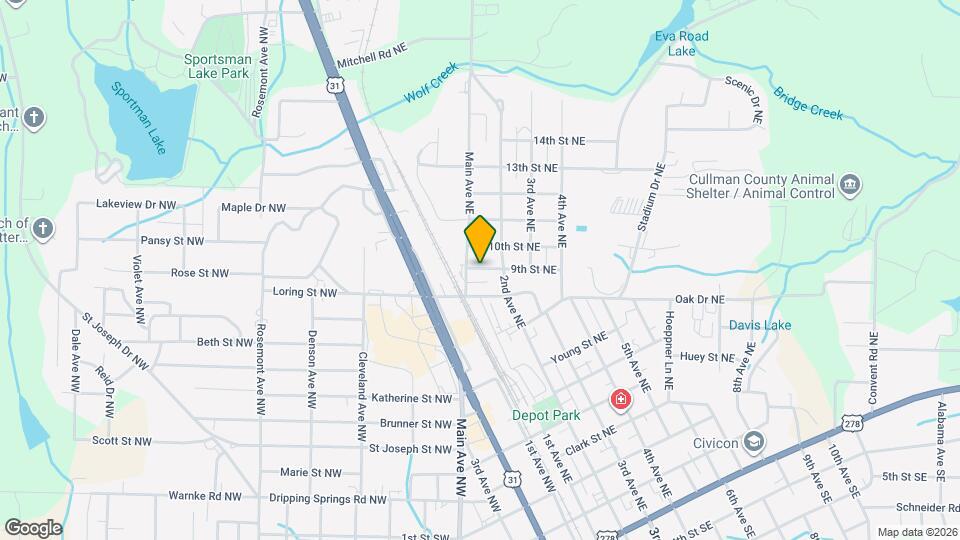 106 9th St NE Map and Location Details