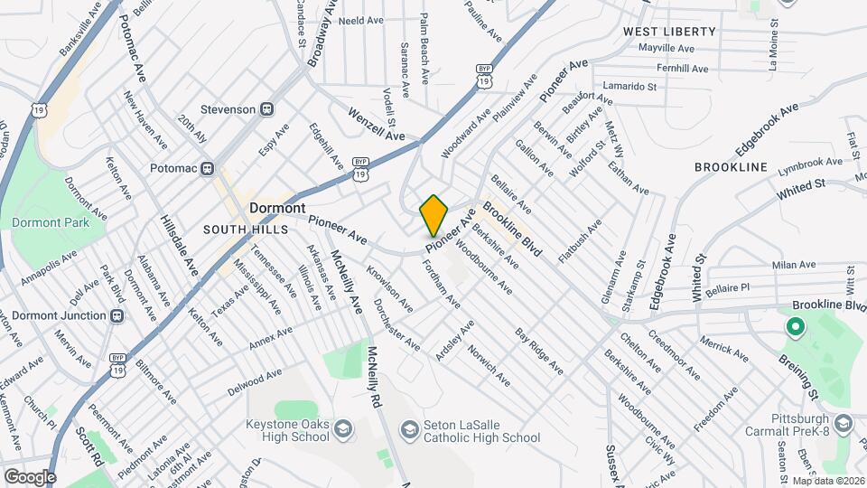 2714 Pioneer Ave Map and Location Details