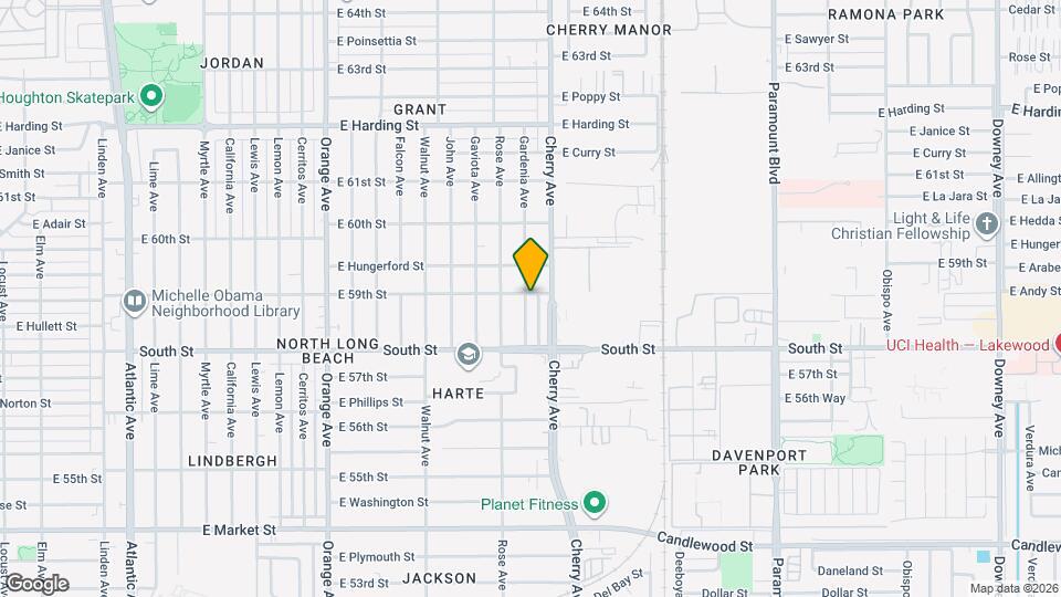 5890 Gardenia Ave Map and Location Details