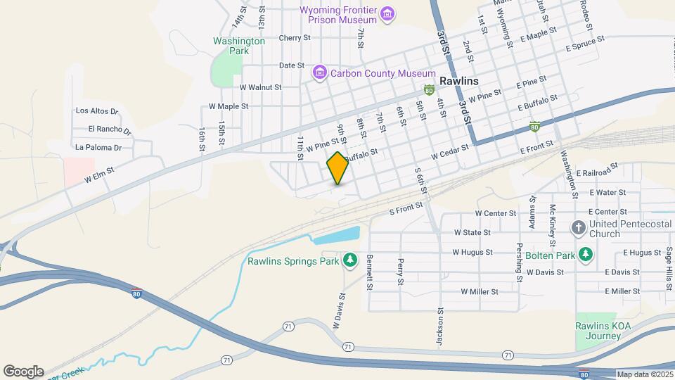 922 W Cedar St Map and Location Details