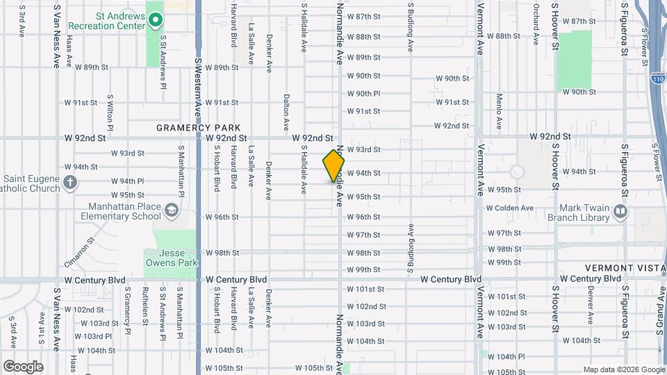 9449 Normandie Ave Map and Location Details