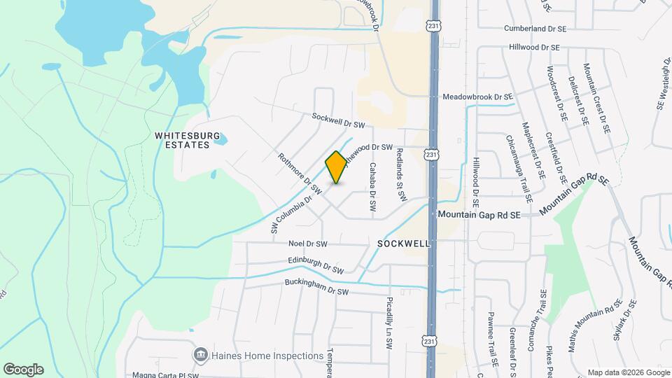 2117 Mythewood Dr SW Mapa y Detalles de la Ubicación