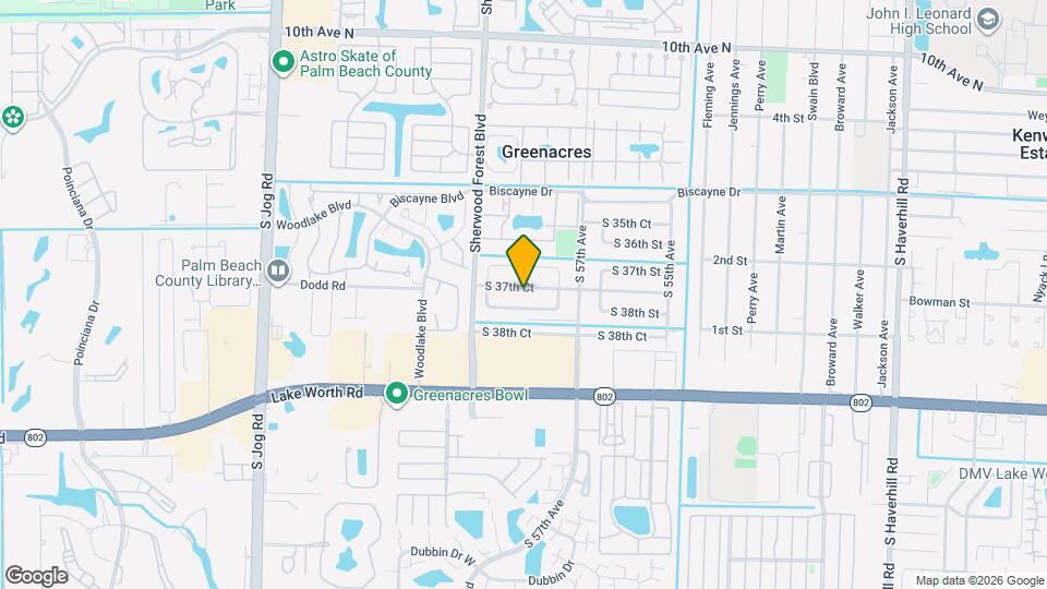 5836 S 37th Ct Map and Location Details