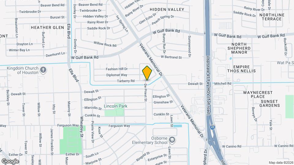 1339 Tarberry Rd Map and Location Details