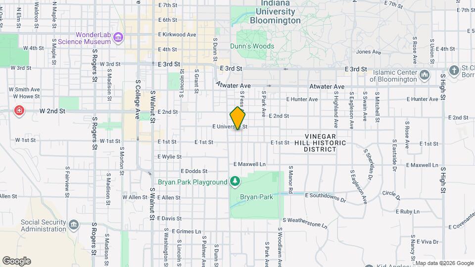 710 S Fess Ave Mapa y Detalles de la Ubicación
