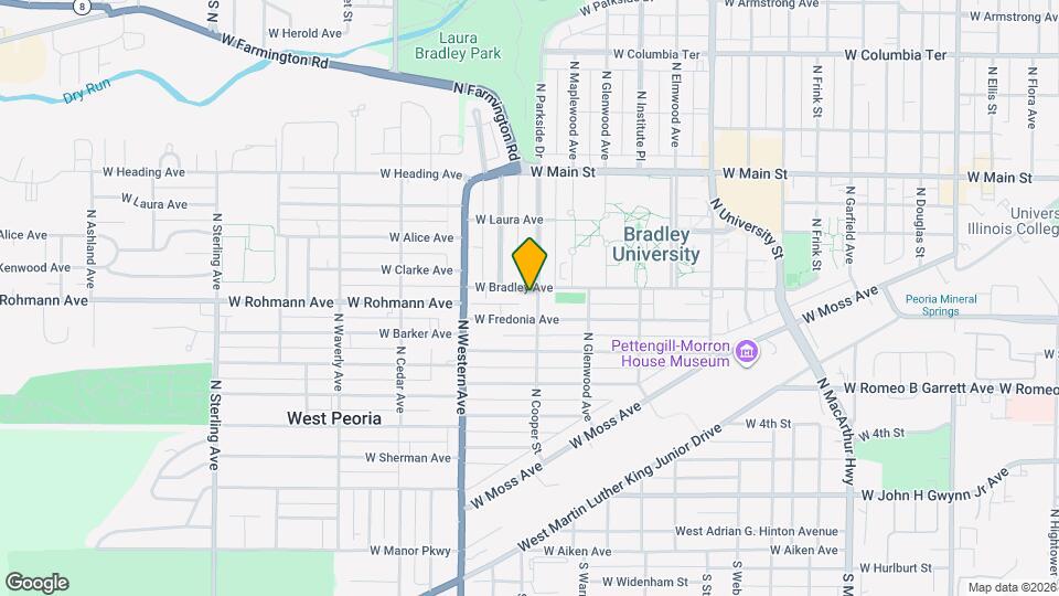 1706 W Bradley Ave Map and Location Details