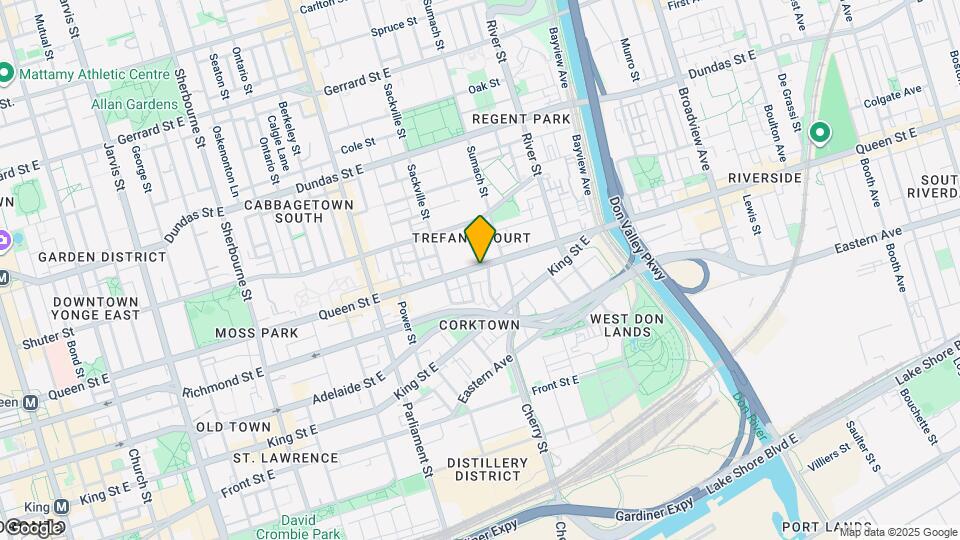 457 Queen St E Map and Location Details