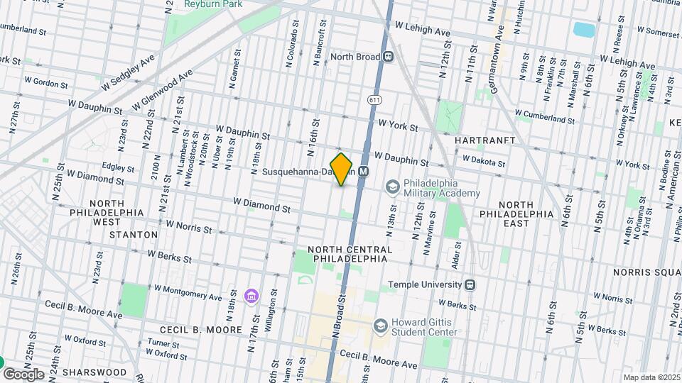 2156 N Carlisle St Map and Location Details