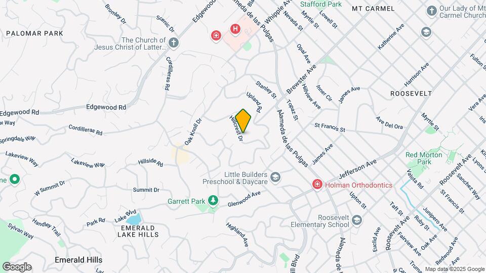 764 Hillcrest Dr Mapa y Detalles de la Ubicación