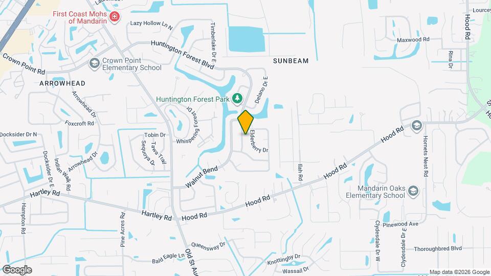 10343 Huntington Forest Blvd E, Unit 12 Mapa y Detalles de la Ubicación