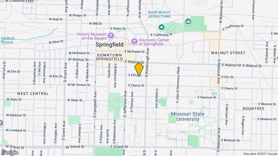 510 E Elm St Map and Location Details