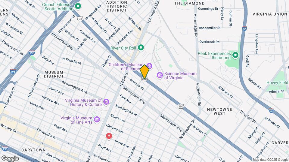 2617 W Broad St Map and Location Details